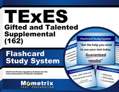 TExES Gifted and Talented Supplemental (162) Flashcards Study System